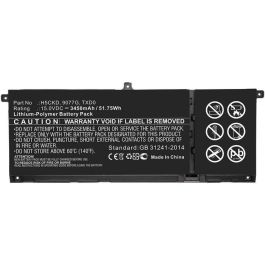 CoreParts Laptop Battery for Dell 51.75Wh Li-Polymer 15V 3450mAh for Dell Inspiron 13 7306 2-in-1, Inspiron 14 5401, Inspiron 15 5501 Precio: 58.49999947. SKU: B1CBK8YFDN