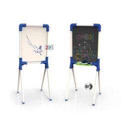 Chicos Pizarra Junior Reversible 37x32x85 cm Incluye 12 Piezas