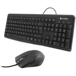 COOLBOX Combo Teclado/Ratón KTR-01U USB Negro - Solución completa para uso doméstico y oficina, teclado silencioso y ratón ajustable. Precio: 8.79000023. SKU: B1FC6VKV3Y