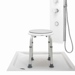 Taburete de Baño Giratorio y Regulable Roshawer InnovaGoods