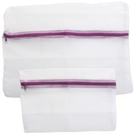 Je cherche une Idee Juego De 2 Protectores Lavado Ma Petite Buand Lila Fucsia Azul 38x30 cm 28x21 cm