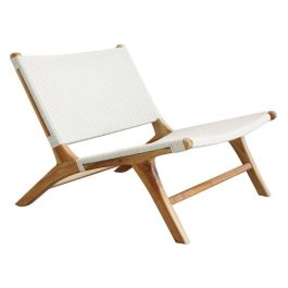 Silla de Jardín DKD Home Decor MB-177833 Blanco Natural PVC Teca 65 x 80 x 68 cm Precio: 230.69000053. SKU: B12TWABLVB