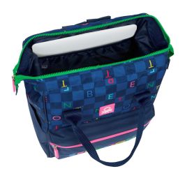 Mochila Escolar Benetton benetton Azul marino 27 x 40 x 19 cm