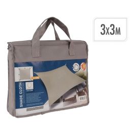 Basics Toldo vela 3x3 m taupe, protección UV 50+, impermeable, incluye 4 cuerdas