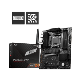 MSI PRO B650-S WiFi placa base AMD B650 Zócalo AM5 ATX Precio: 167.78999941. SKU: B1G5GAYJ2V