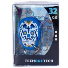Pendrive 32GB Tech One Tech Calavera Blue Monday USB 2.0 Pendrive 32GB Tech One Tech Calavera Blue Monday USB 2.0