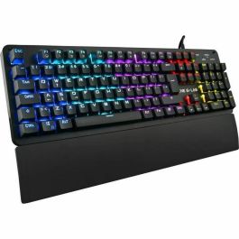 The G-Lab KEYZ CARBON Evolution Teclado Gaming Mecánico Retroiluminado Switch Blue Reposamanos Chasis Metal Layout FR