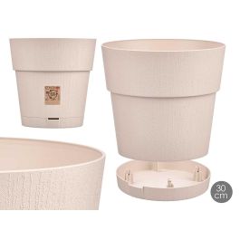 Maceta Plastico 30 Cm Ethica Blanco Roto Stefanplast (6 Unidades)