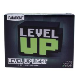 Paladone Lampara Level Up Light Con Sonido, Diseño Pixelado Juegos Retro, Portátil 12 cm