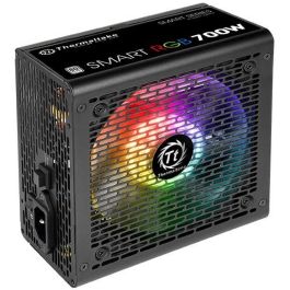 Thermaltake Smart RGB Fuente de Alimentación ATX 700W con Certificación 80 PLUS para PC, Conector 20+4 Pin, Ventilador Activo 12cm, Color Negro