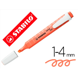 Stabilo Marcador Fluorescente Swing Cool Pastel Coral Meloso Caja 10 Unidades Precio: 10.78999955. SKU: S8417569