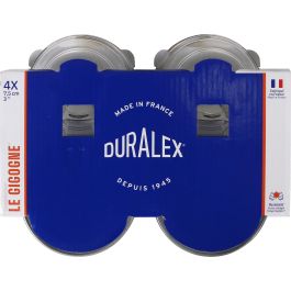 Duralex Set 4 Bolsas Apilables Transparentes 70cc, ø7.5 x 3 cm (24 Cajas)