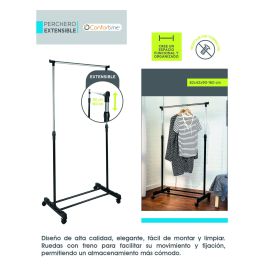 Confortime Perchero Extensible 82 x 42 x 90-160 cm (4 Unidades)