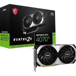 Vga MSI Rtx 4070 Ti Ventus 2X 12G Oc,Nv,Rtx4070Ti,12Gb,Gddr6X,192Bit,3Dp+1Hdmi,2 Ventiladores