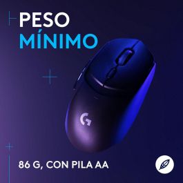 Logitech G309 LIGHTSPEED - Ratón Gaming Inalámbrico, 25 600 dpi, Bluetooth, Peso 86 g, 6 Botones, Negro, Compatible con PC/Mac