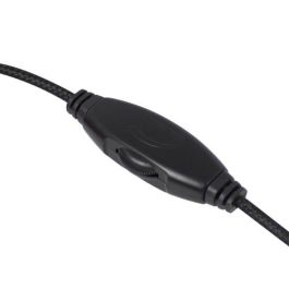 Ewent Auricular Ew3562 con Micrófono, Control de Volumen, Cable Antienredos, Ideal para Música, Juegos y Llamadas