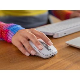 Logitech MX Anywhere 3S for Business Ratón Inalámbrico Compacto, Bluetooth, USB-C, Pale Grey EMEA28-935
