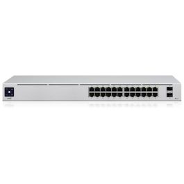 Ubiquiti Networks UniFi 24 Puertos PoE Gestionado L2/L3 Gigabit Ethernet 1U Plata