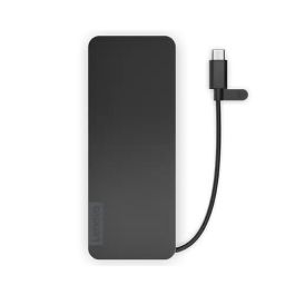 Lenovo USB-C Slim Travel Dock - Adaptador Portátil con Expansión de Puertos, Soporte para Pantallas de Alta Resolución y Carga Óptima Lenovo USB-C Slim Travel Dock - Adaptador Portátil con Expansión de Puertos, Soporte para Pantallas de Alta Resolución y Carga Óptima