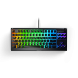 SteelSeries APEX 3 TKL Teclado Gaming Mini USB QWERTY Inglés EE.UU. Negro LED RGB - 64831