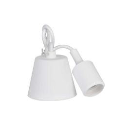 Lámpara colgante de silicona e27 60 W color blanco