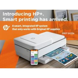 HP ENVY 6420e Impresora Multifunción Inyección Tinta Térmica WiFi Bluetooth ADF HP+ 4800x1200ppp 10ppm A4