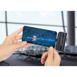 MANHATTAN 102636 Powerbank 5000 mAh USB Tipo-C, Batería Externa Portátil 10W, Negro para Smartphone