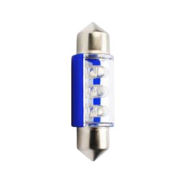 M-Tech Bombillas Led Smd Azul C5W 36 mm 12 V para Plafon, Matrícula e Iluminación Interior