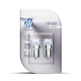 M-Tech MTECLB033W Blister 2x Bombillas LED Ba15S 9 LEDs 5mm 12V Blanco para Intermitentes, Freno y Marcha Atrás Precio: 5.50000055. SKU: B15ZCHMZC7