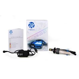 M-Tech Bombillas LED H7 MTECLSO7 con Tecnología Osram Opto Semiconductors, 5200lm, Blanco Frío 5700K, Kit Avanzado de Alta Calidad