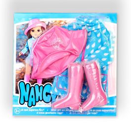 Famosa Nancy Un Look De Lluvia Nac31000 Conjunto Chubasquero Botas Y Gorro +4 Años