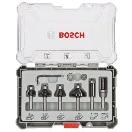 Bosch Professional 2607017468 - Caja de 6 fresas de afeitar/chaflanar/redondear con vástago de 6 mm