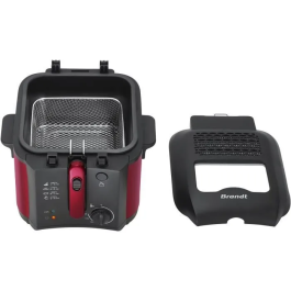 Brandt FRI25R Freidora Eléctrica Depósito Fijo 2,5L Aceite + 1kg Patatas Ventana Control Rojo/Negro Precio: 57.49999981. SKU: B16M5QHAPE