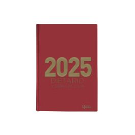 Dietario Liderpapel 2025 Cuarto 15x21,5 cm Color Rojo Papel 70 gr