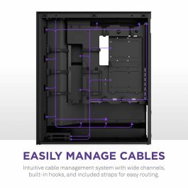 Caja Semitorre ATX NZXT H7 Flow Midi Negro