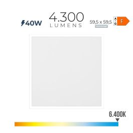 Edm Panel Led 40W 6400K Luz Fría 4300 Lm 59,5x59,5x2,9 cm Precio: 17.89000004. SKU: B1JNYP5FYG