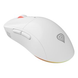 GENESIS Zircon XIII Ratón Gaming Óptico Inalámbrico 26000 DPI, Ambidextro, Switches Intercambiables, hasta 100h Autonomía, Blanco