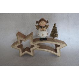 Figura Navidad Moderna DKD Home Decor Blanco Dorado 2.5 x 13 x 18 cm (6 Unidades) Precio: 15.68999982. SKU: B12FAW2C5C