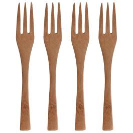 Saveur et Degustation Eco Concept Juego de 4 Tenedores Bambú
