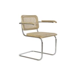 DKD Home Decor Silla Horeca Vintage Fuyang Olmo Ratan Acero Galvanizado Marron Claro Plateado Natural 62 x 79 x 65.5 cm (4 Unidades) Precio: 603.68999955. SKU: B1DG9TYEWE