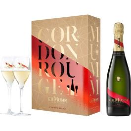 Champán Mumm Cordon Rouge + 2 flautas