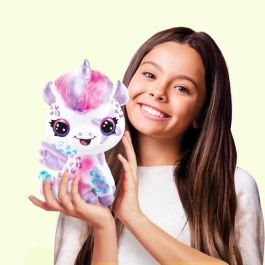 Peluche Unicornio con Aerógrafo que Brilla en la Oscuridad para Personalizar - Peluche Spray Art con Rotuladores y Plantillas - OFG 274 - Canal Toys