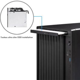 Chieftec BS-20B-OP Midi Tower PC Gamer UNI Series, micro ATX/Mini-ITX, Negro para Hogar/Oficina