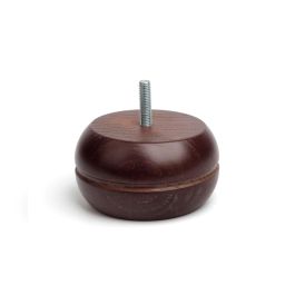 Pata de madera redonda de haya en color wengué mod.459. dimensiones ø9x5cm rei Precio: 8.49999953. SKU: S7912507