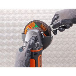 BLACK+DECKER BCG720N-XJ Amoladora angular 18V 125mm para trabajos de lijado y corte