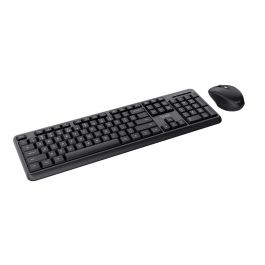 Teclado y Ratón Inalámbrico Trust TKM-350 Negro QWERTY
