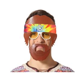 Gafas Hippie Años 60 con pelo y bigote incorporado para disfraces y fiestas Precio: 1.98999988. SKU: S1131308
