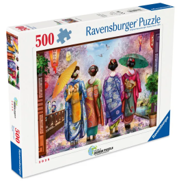Ravensburger Puzzle 500 Piezas Paseo de Flores 12001702 para Adultos y Niños a partir de 12 Años