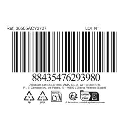 Inde Cesta Cónica Mimbre Cuadrada con Asa 27 cm x 27 cm x 9 cm (8 Unidades)