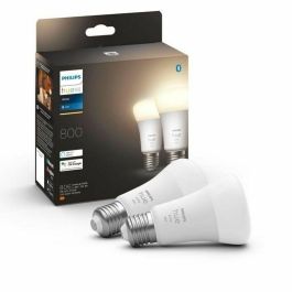 Philips Hue Bombillas LED Inteligentes White E27 - Paquete de 2 Compatibles con Bluetooth